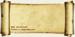 David Rakovac vizit kartica